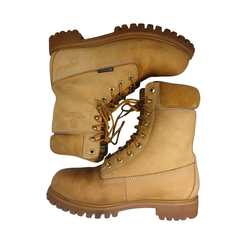 Carolina Work Boots Mens 8.5 E Wheat Waterproof Insulated 600g CA9026 EH Rated